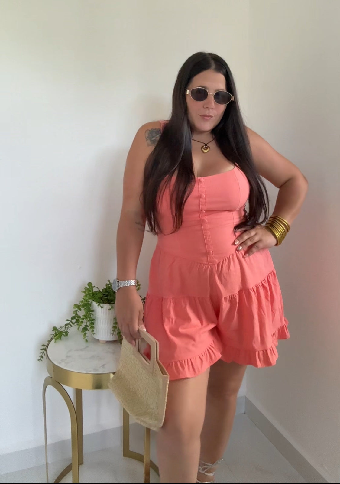 Coral Romper